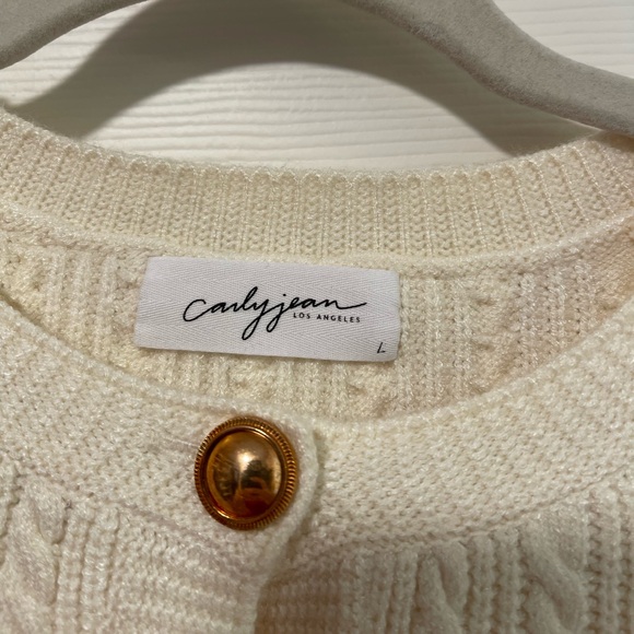 NWOT CJLA Cream Coco Sweater Size L - Picture 6 of 8